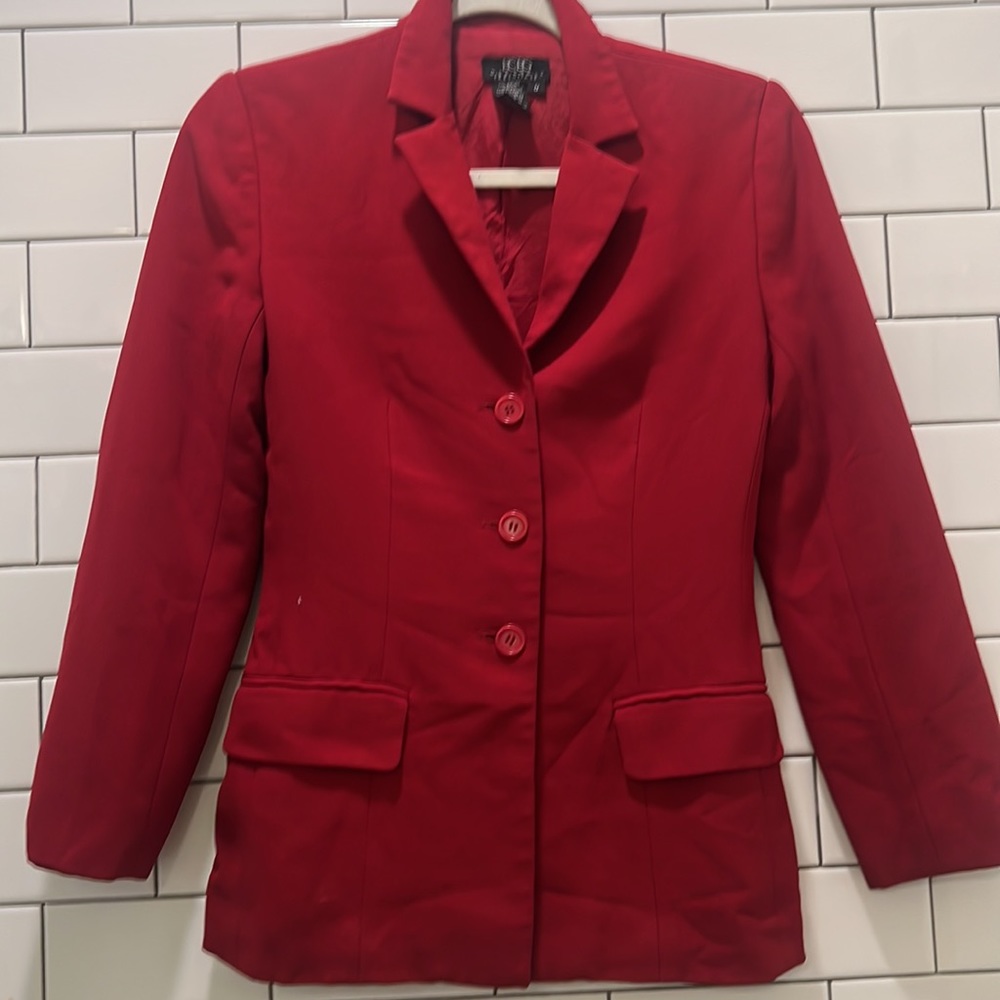 BCBG maxaxria red blazer